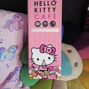 Hello Kitty Cafe 10th Anniversary Pink Collectible GLASS TUMBLER